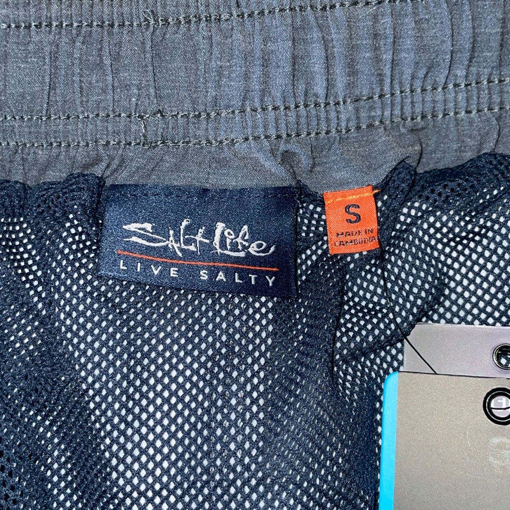 NWT MENS SIZE SMALL Salt Life Blue Swim Shorts. - Picture 7 of 7
